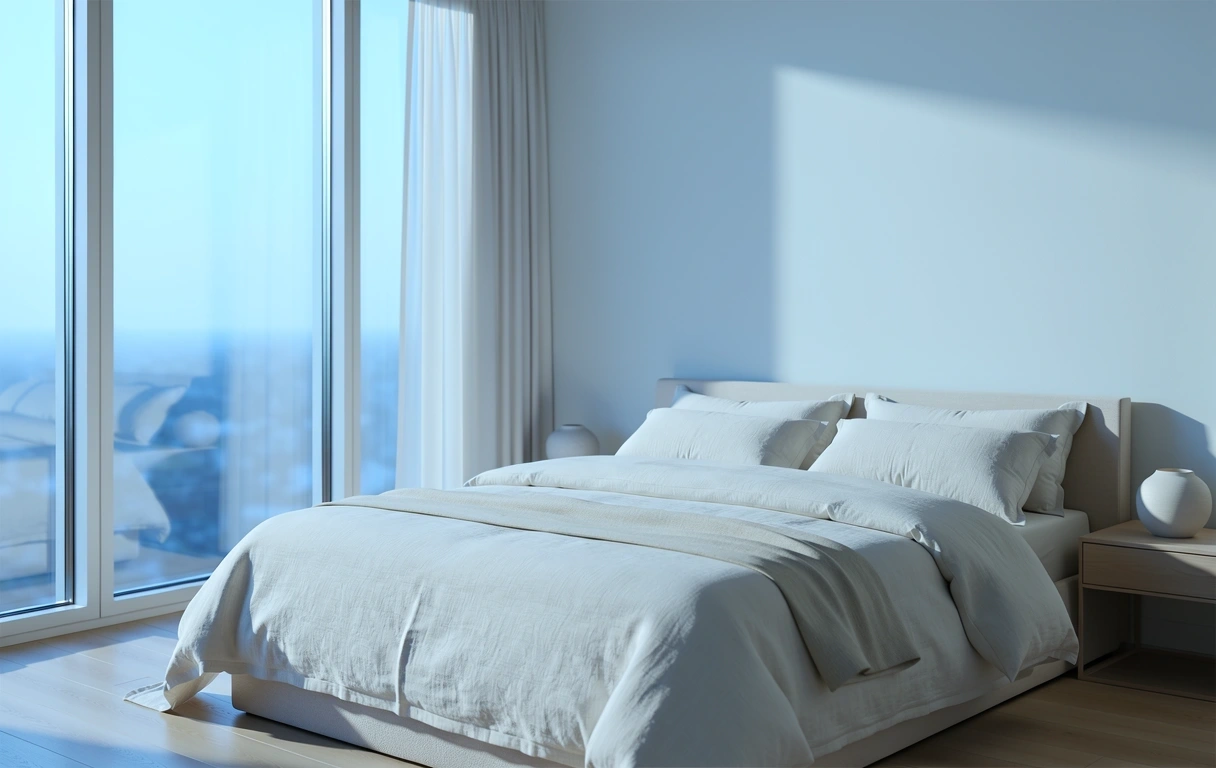 Pokojná atmosféra spálne